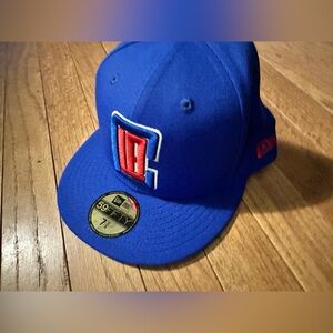 Los Angeles Clippers New Era Royal Blue Cap with Red and White Logo NWT